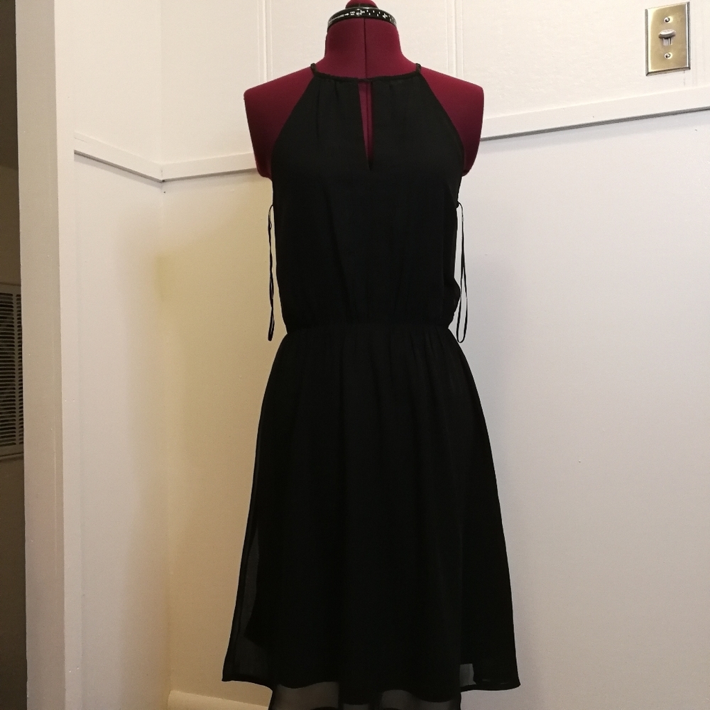 H&M Black Halter Neck Sleeveless Dress